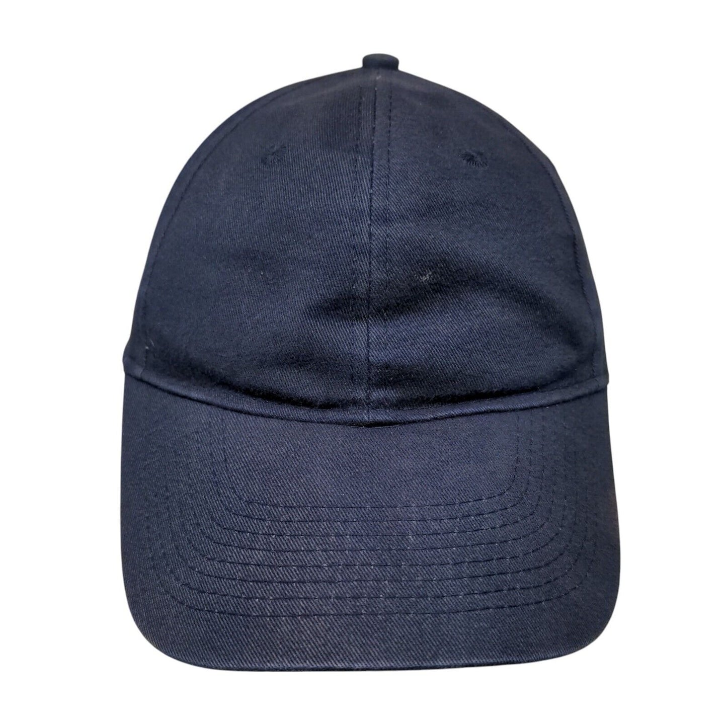 George Strapback Hat Blue One Size Adjustable Blank Solid Vent Holes