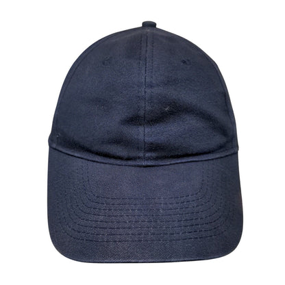 George Strapback Hat Blue One Size Adjustable Blank Solid Vent Holes