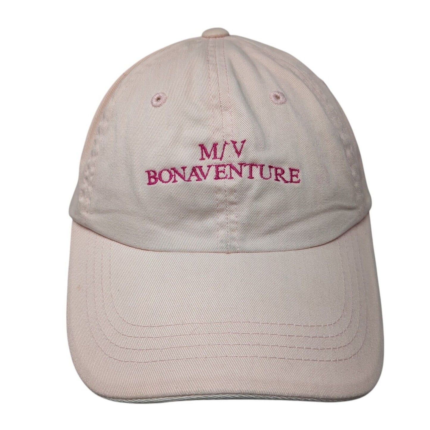 M/V Bonaventure Strapback Hat Pink OS Adjustable Embroidered Port Authority
