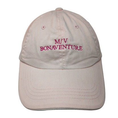 M/V Bonaventure Strapback Hat Pink OS Adjustable Embroidered Port Authority