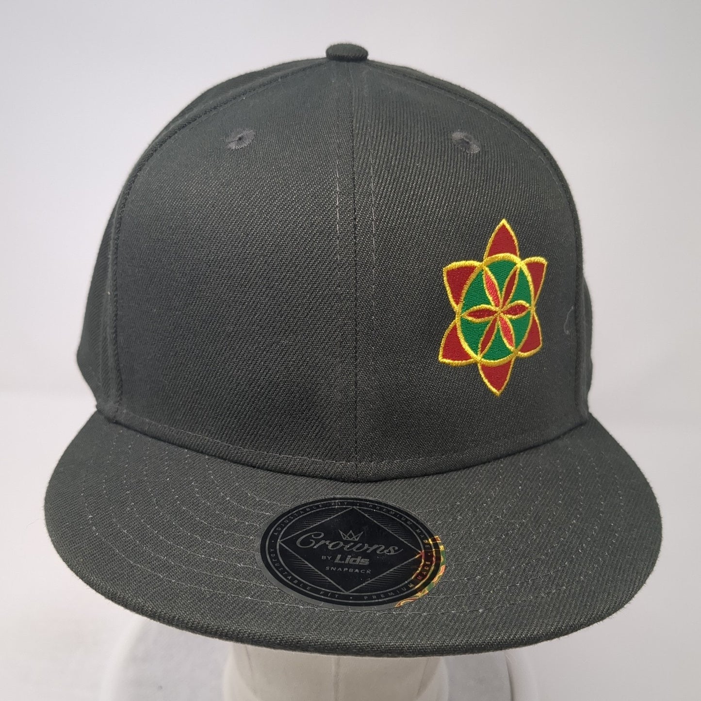 Natural Ventures Snapback Hat Gray OS Adjustable Embroidered Crowns by Lids
