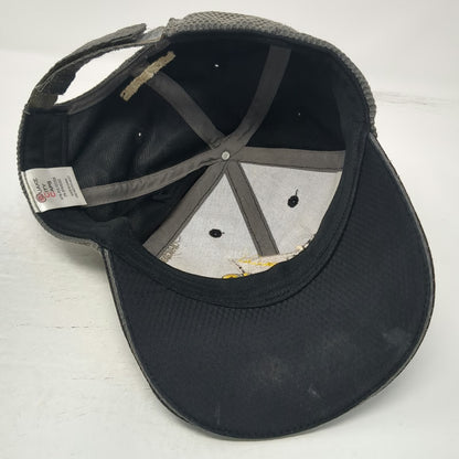 Quake City Caps Baseball Cap Black Gray One Size Strapback Idaho LHTAC T2 Hat