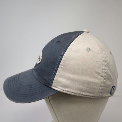 Life is good Blue Gray Baseball Cap One Size Distressed Patch Slideback Hat