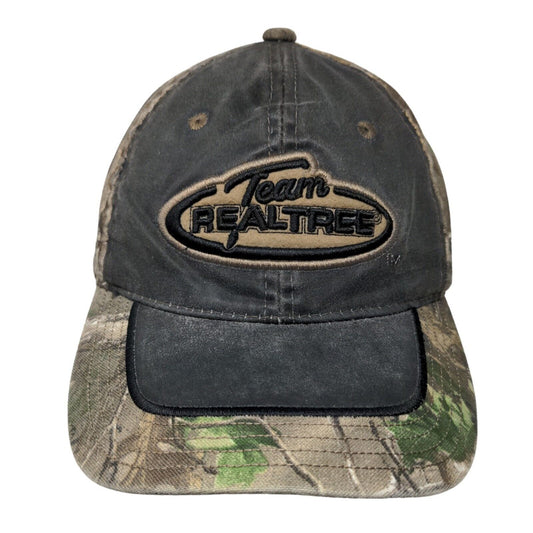 Team Realtree Men's Strapback Camo Hat Size OSFM Embroidered Spell Out Logo