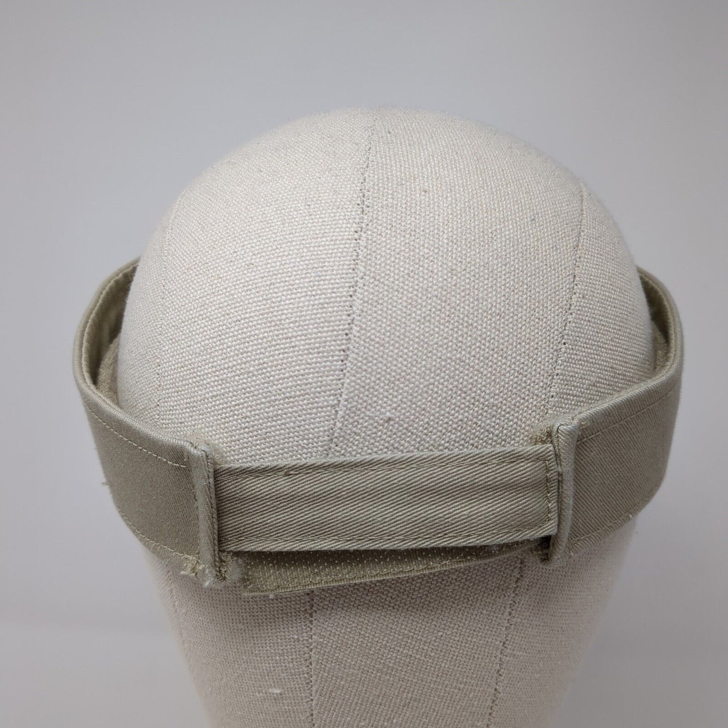 Unbranded Strapback Sun Visor Hat Tan One Size Adjustable Lightweight Blank