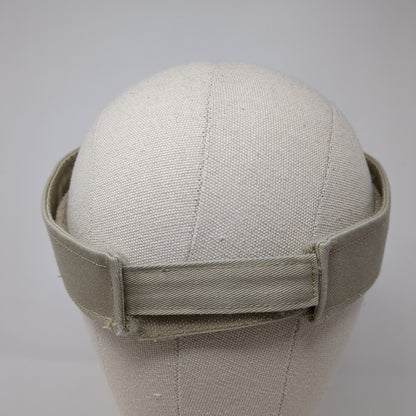 Unbranded Strapback Sun Visor Hat Tan One Size Adjustable Lightweight Blank