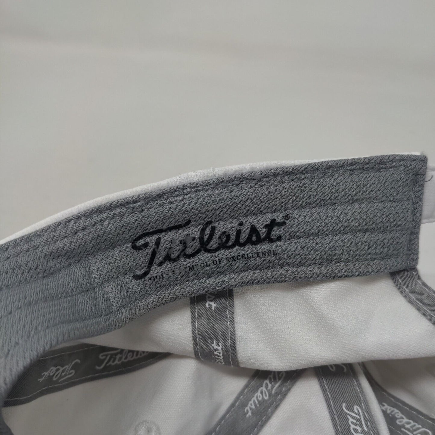 Titleist Slideback Hat White One Size Embroidered Adjustable Outdoor