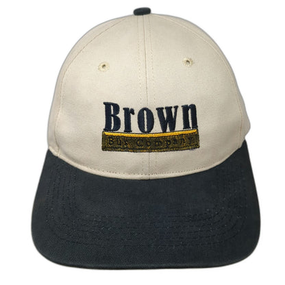 Richardson Baseball Cap Beige One Size Brown Bus Company Hat Strapback Curved