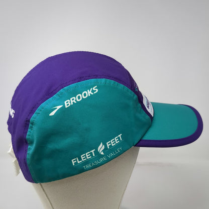 Fleet Feet 5 Panel Hat Purple Blue One Size Boise Greenbelt Relays Idaho Running