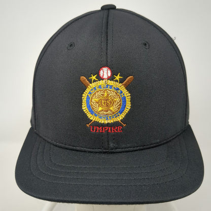 Richardson Baseball Cap Black M American Legion Umpire Flexfit Curved Brim Hat