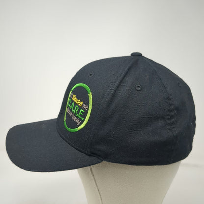 Richardson Baseball Cap Black XL Simplot CARE About Safety Hat Flexfit Pro 185