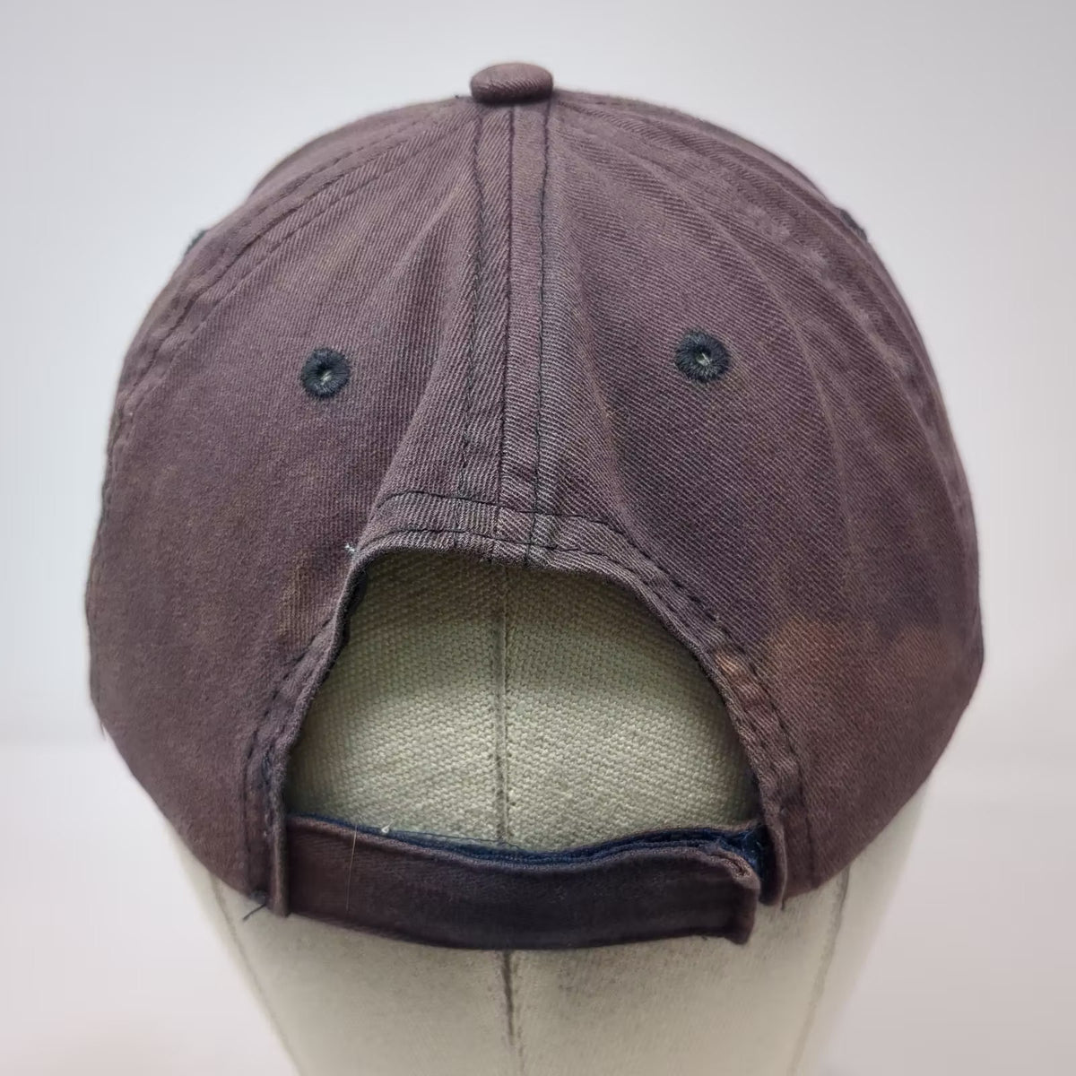 Cap America Microsoft Bing Logo Blue Baseball Cap OS Hat White Stripes Strapback