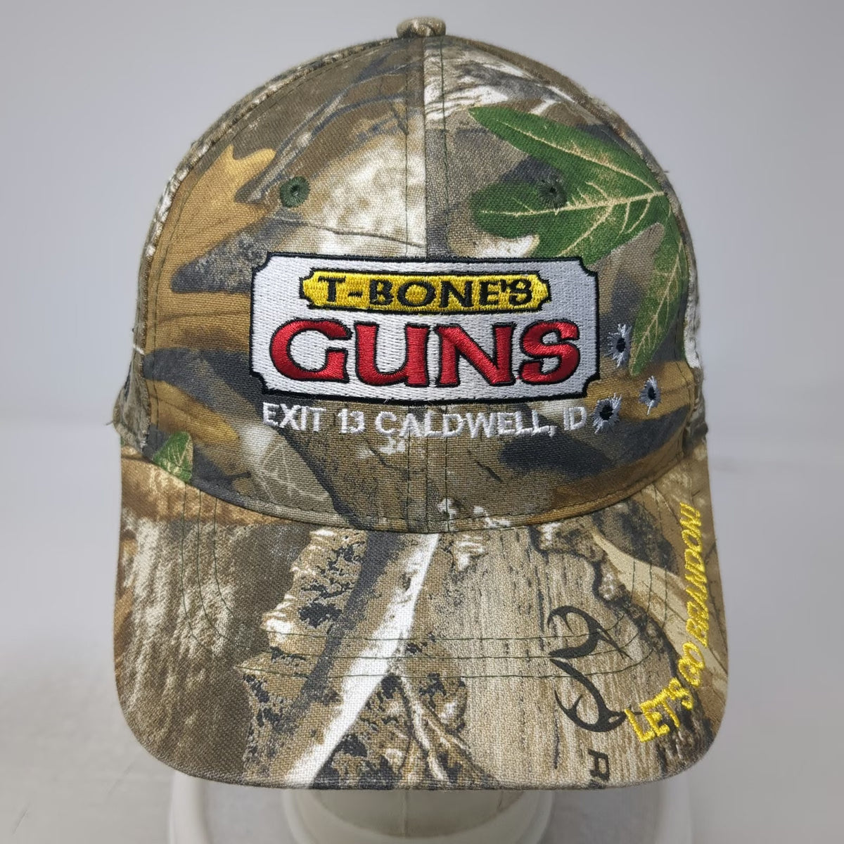 Buck's Bags Baseball Cap Brown Camo One Size T-Bone's Guns Idaho Brandon Hat