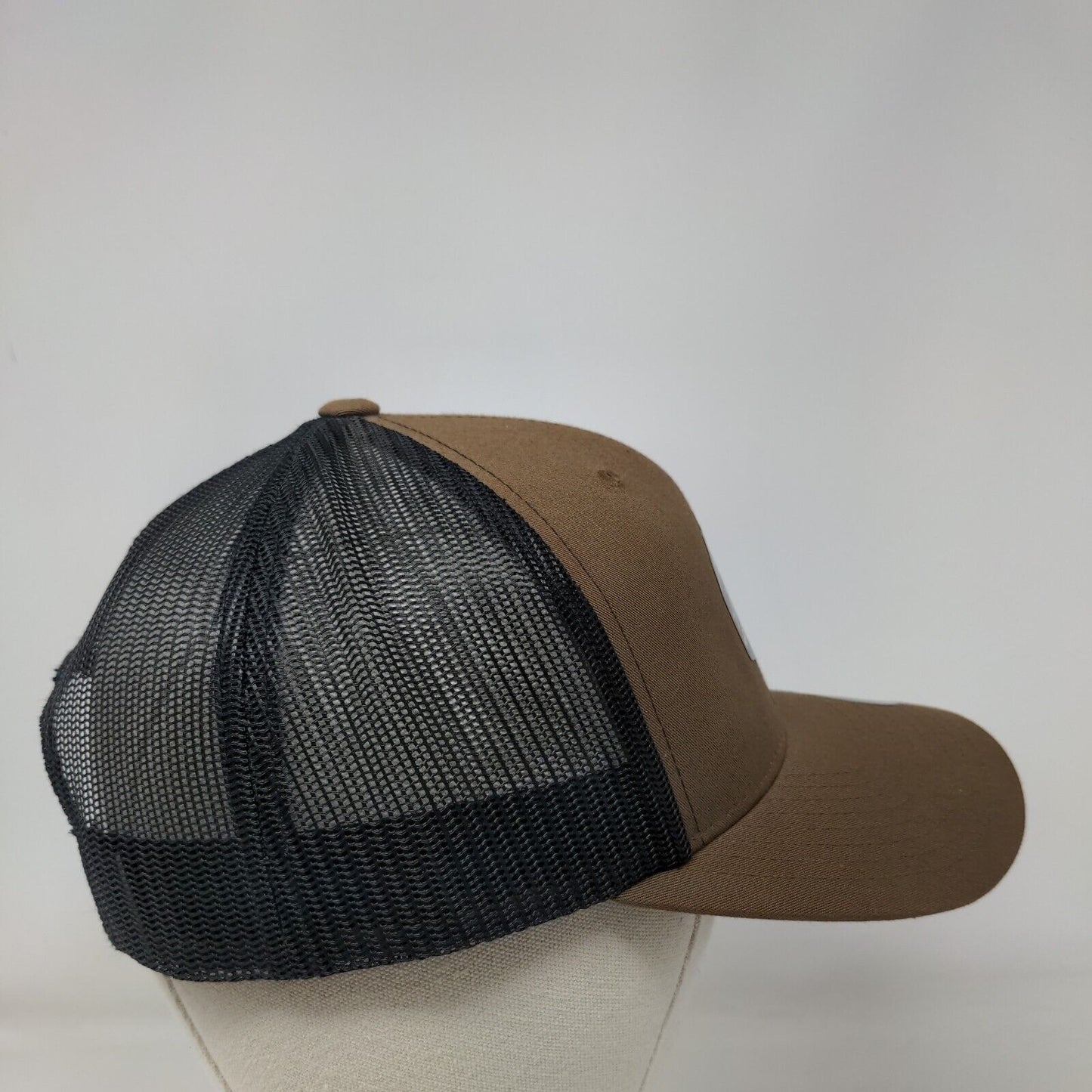 Action Motor Sports Snapback Trucker Hat Brown One Size Mesh Back