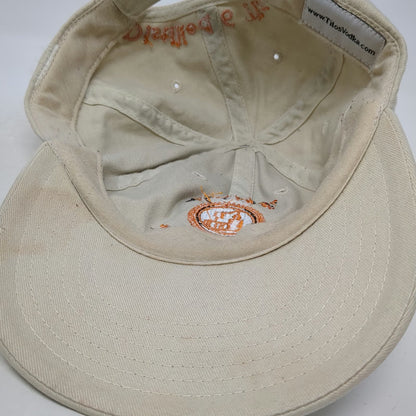 Titos Vodka Baseball Cap Beige One Size Strapback Distilled 6 Times Logo hat
