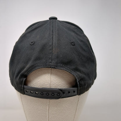 Meraki Gardens Snapback Hat Black OSFA Adjustable Embroidered 6 Panel