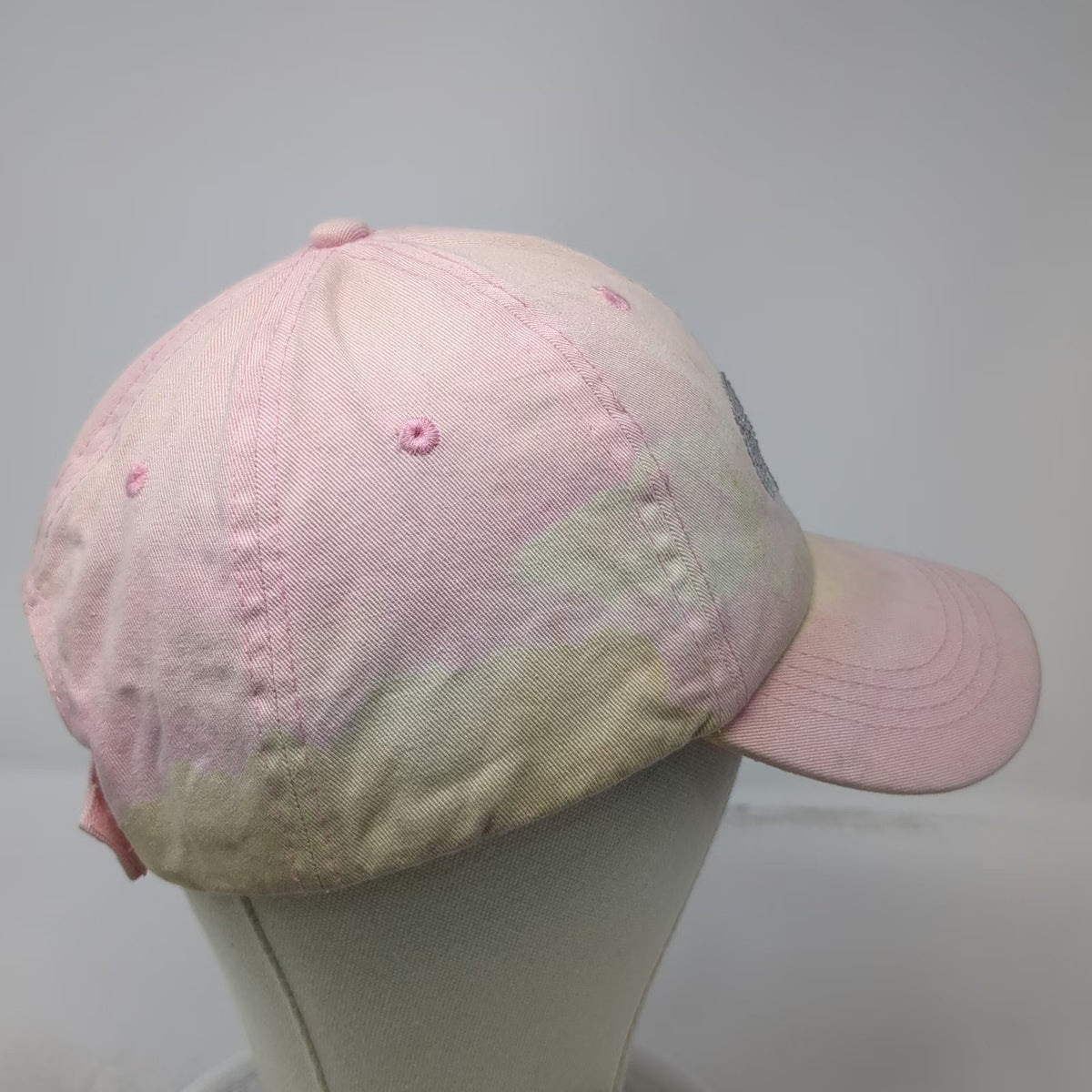 Princess Cruises Baseball Cap Pink OSFM Rhinestone Logo Tie Dye Strapback Hat