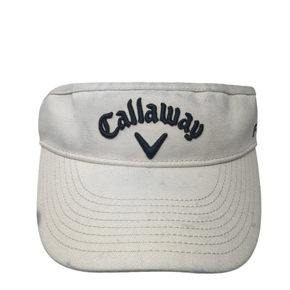 Callaway Tour i Series Sun Visor Hat Beige One Size Adjustable Embroidered