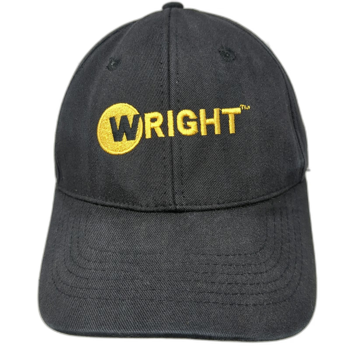 Wright Manufacturing Baseball Cap Black One Size Embroidered Strapback Hat Mower