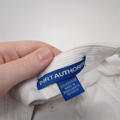 Linking Up Fore Kids Strapback Hat White One Size 6 Panel Port Authority