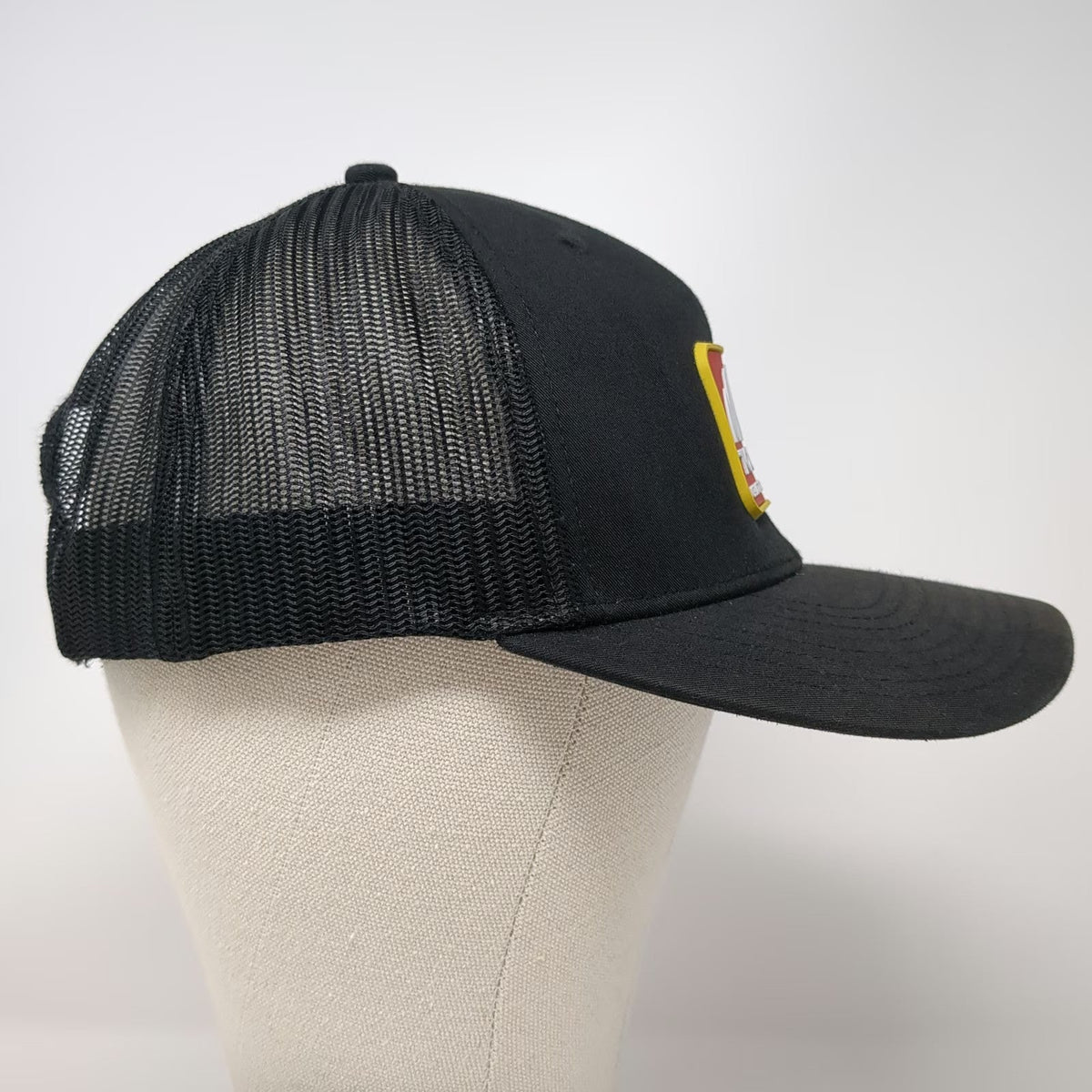 Richardson Trucker Hat Black One Size Mac Tools Great To Work With Logo Patch