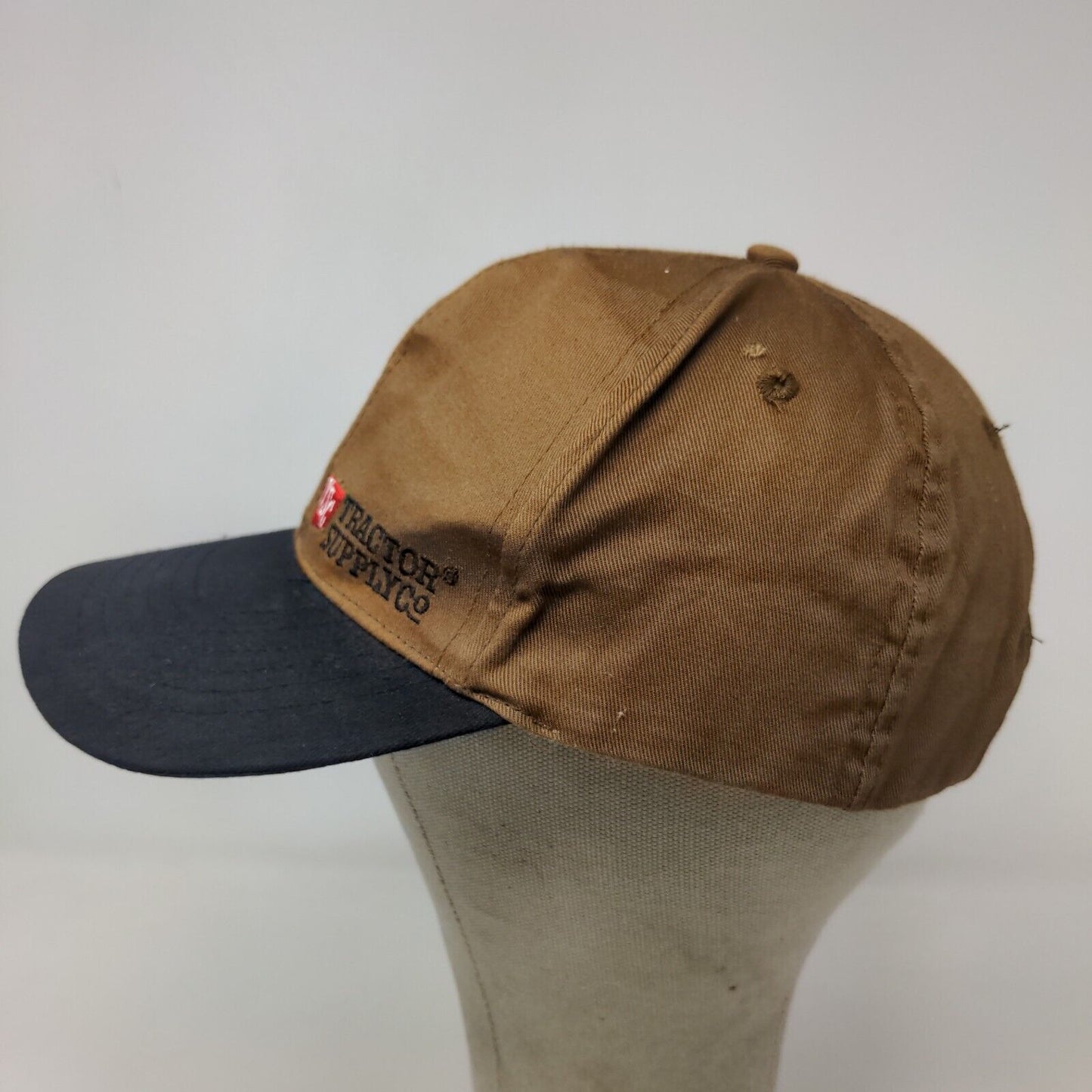 Tractor Supply Co Men's Snapback Hat Brown Size OSFA Embroidered Spell Out Logo