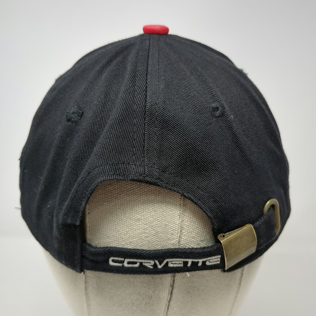 Corvette C7 Logo Baseball Cap Black One Size Cotton Embroidered Slideback Hat