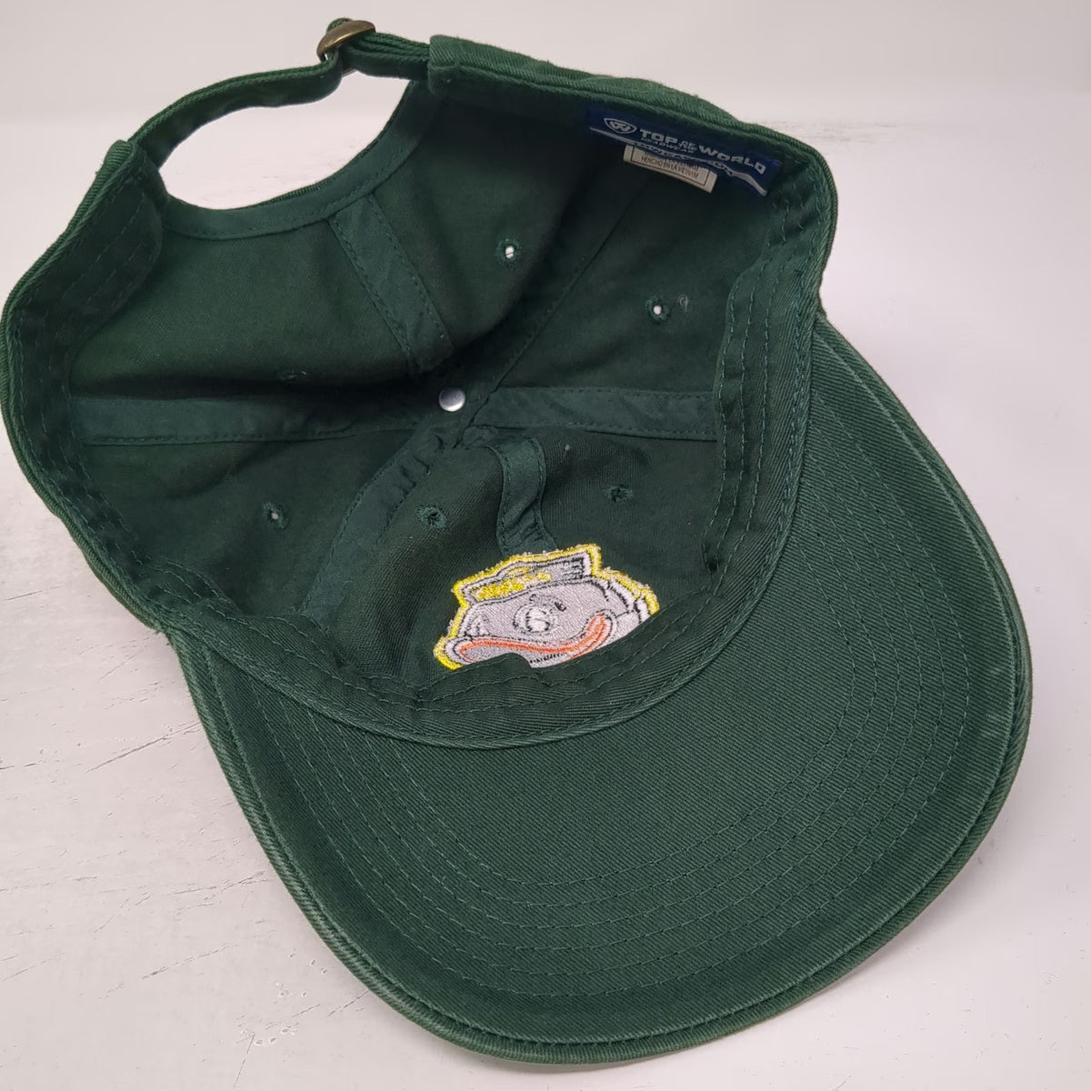 Oregon Ducks NCAA Top of the World Green One Size Baseball Cap Mascot Slideback