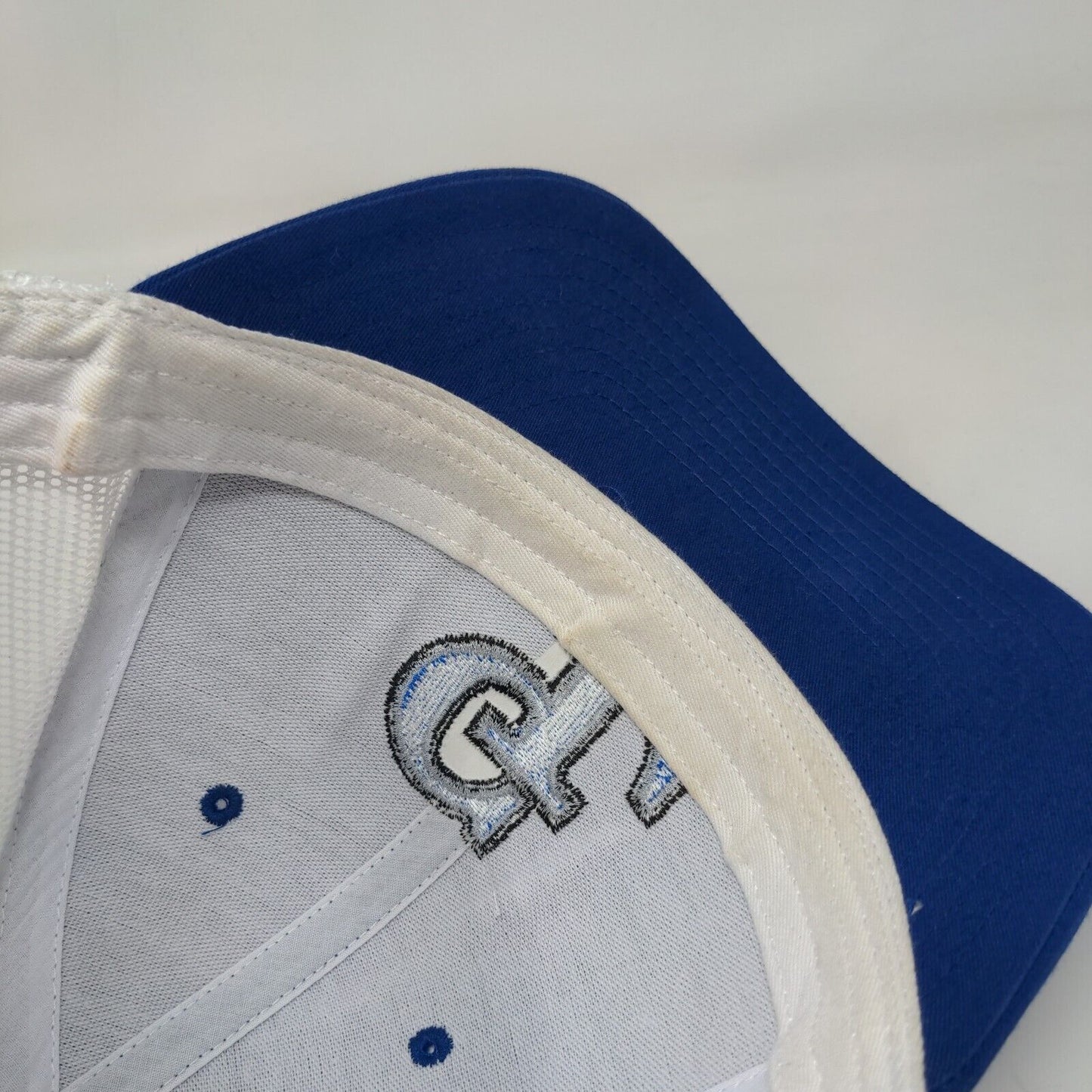 Richardson Snapback Trucker Hat Blue Adjustable Embroidered Letters