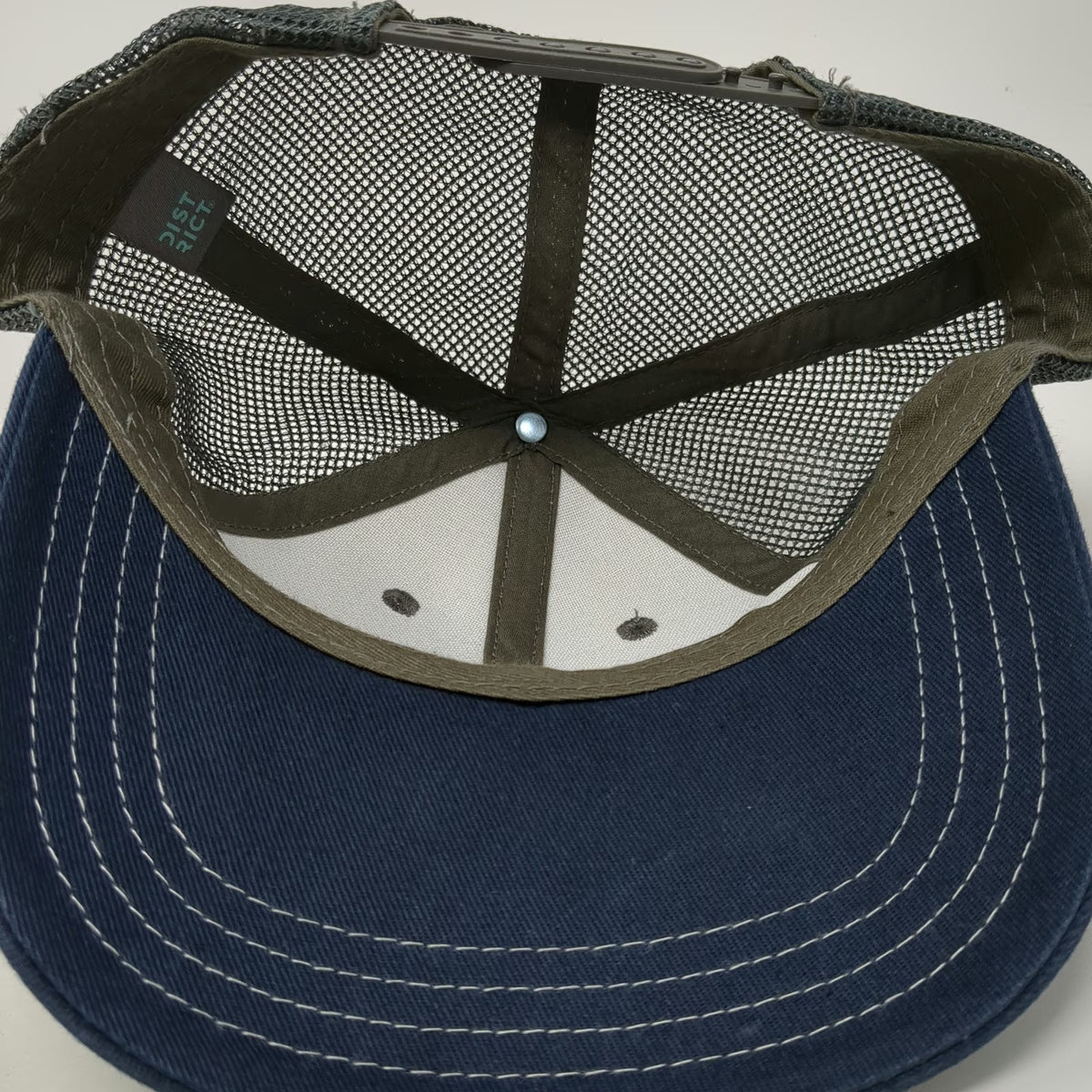 District Trucker Hat White Blue One Size Mesh Snapback Oregon Interagency Fire