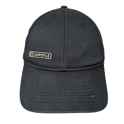 Chipotle Strapback Hat Black One Size Adjustable Embroidered Loomstate