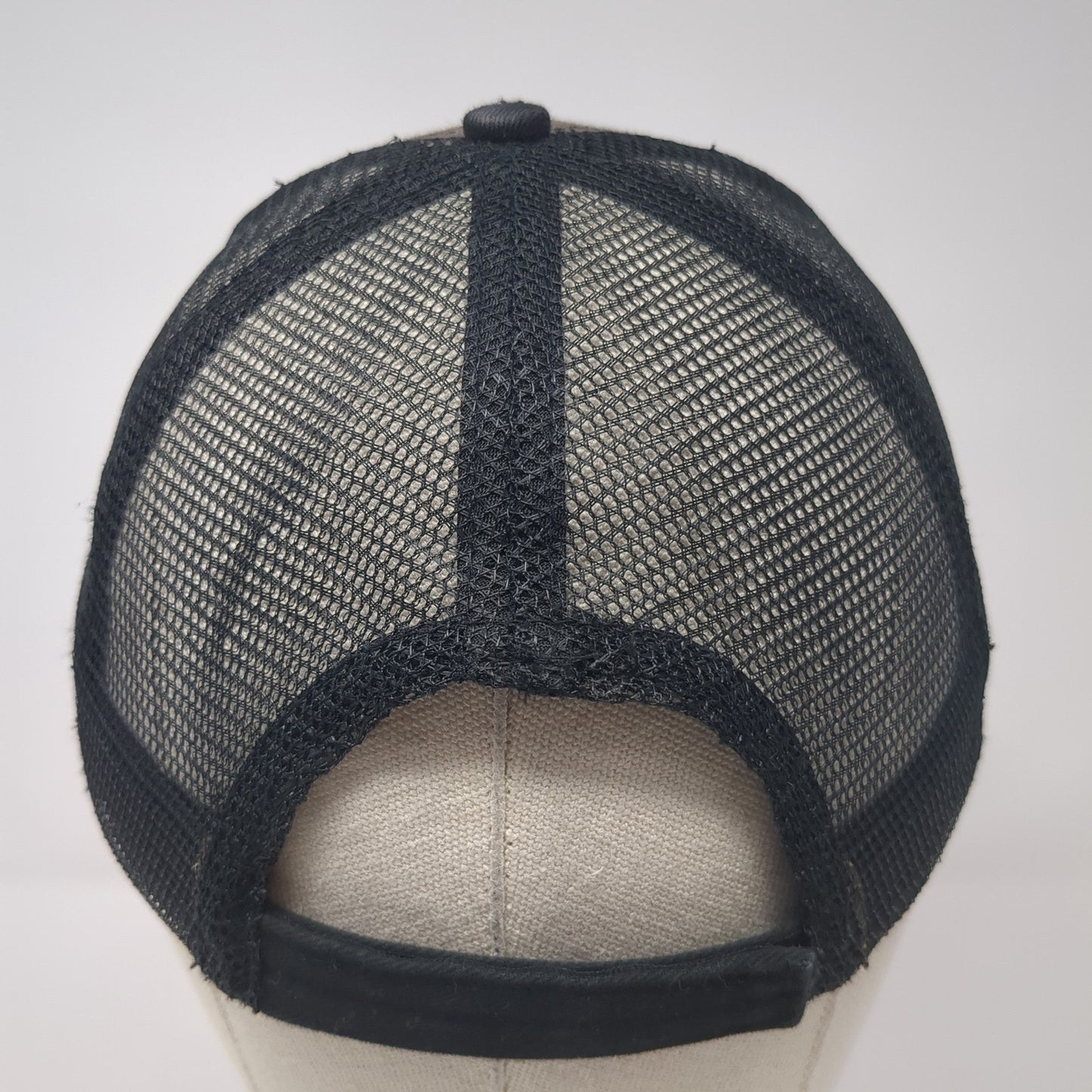 Buffalo Wild Wings Logo Strapback Trucker Hat Gray One Size Mesh Back