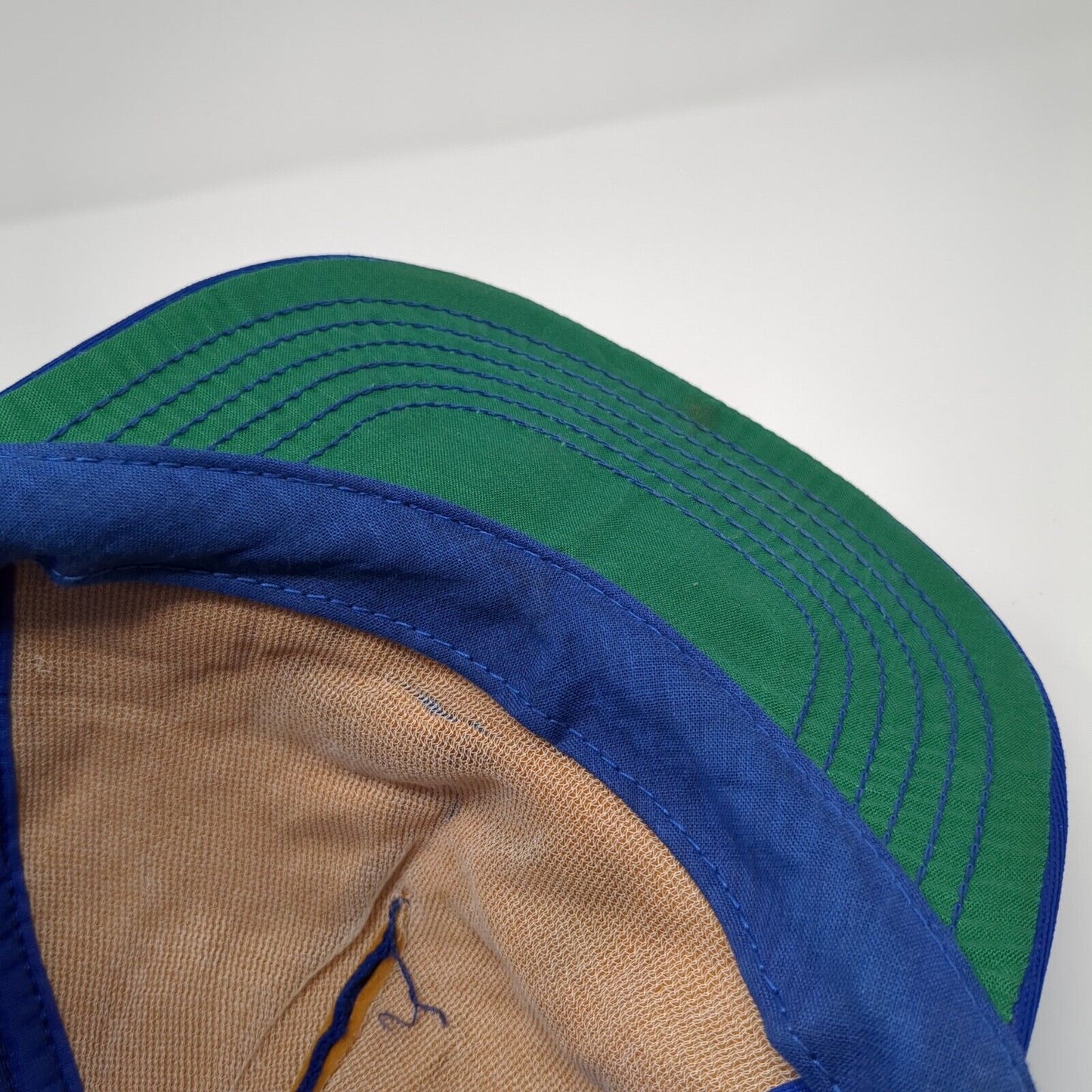 Mercantile Bank Snapback Trucker Hat Blue 6 7/8-7 5/8 Mesh Back Outdoor