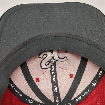SC Fitted Hat Red S-M Flexfit Embroidered Colorblock Richardson Pulse