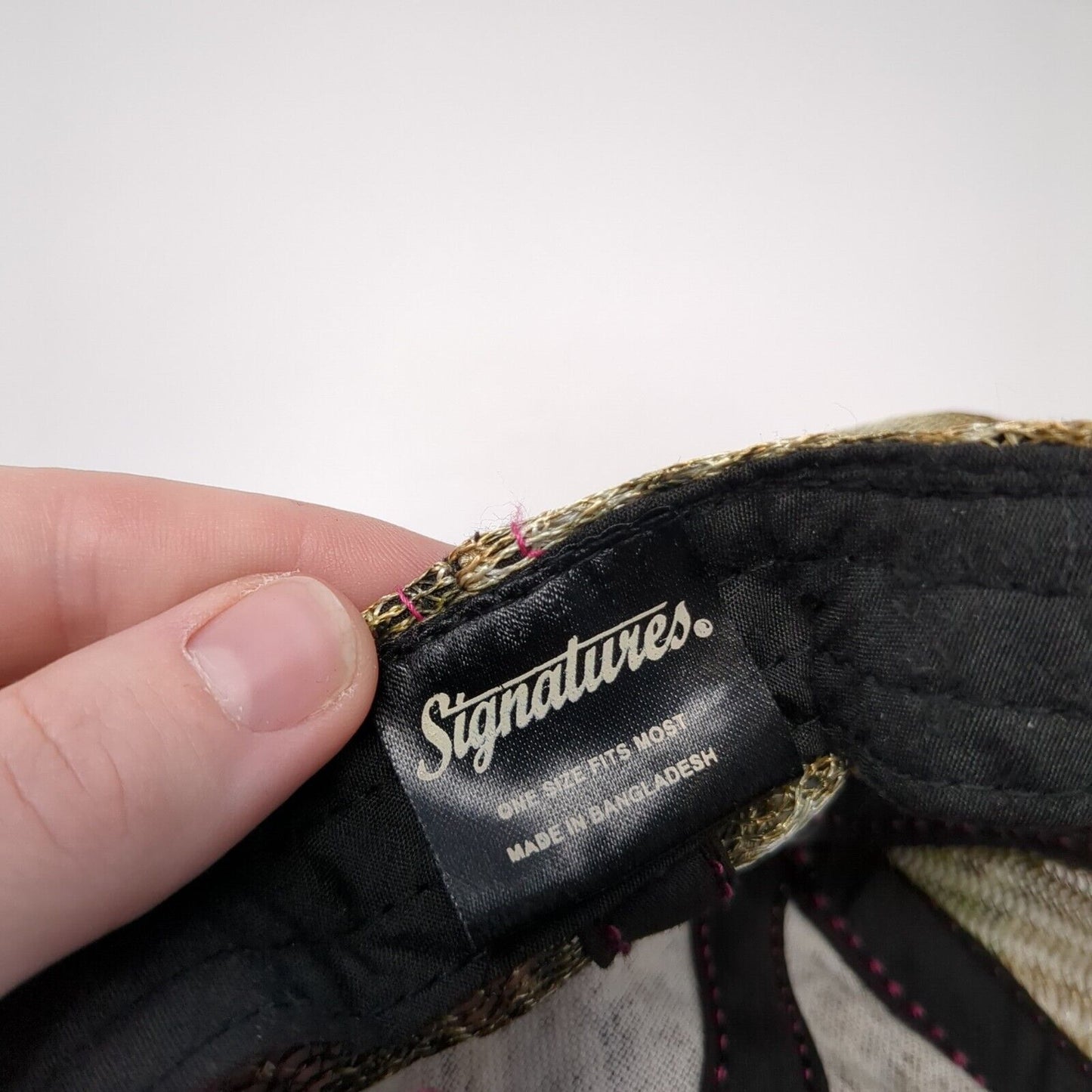 Wild Strapback Mesh Back Trucker Hat Camo One Size Hunting Signatures