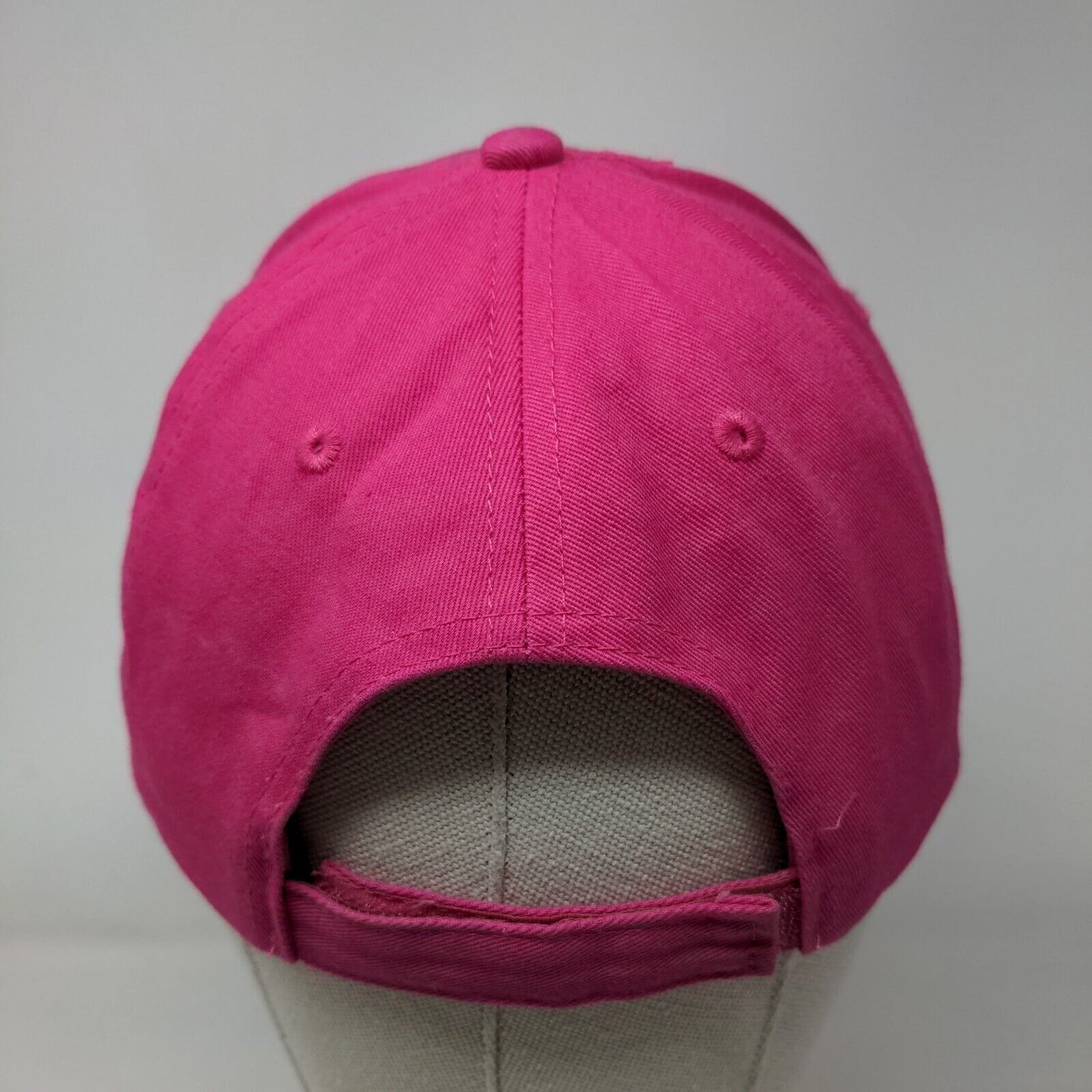 Pugs Bling Strapback Hat Pink One Size Adjustable Outdoor 6 Panel