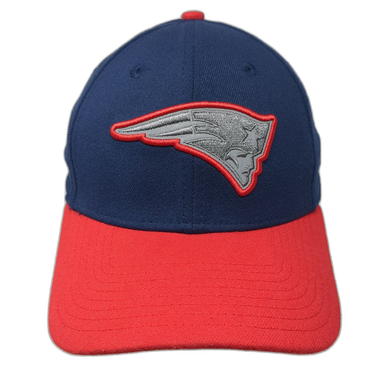 New Era New England Patriots NFL Cap Blue Red L 39THIRTY Stretch Fit Embroidered