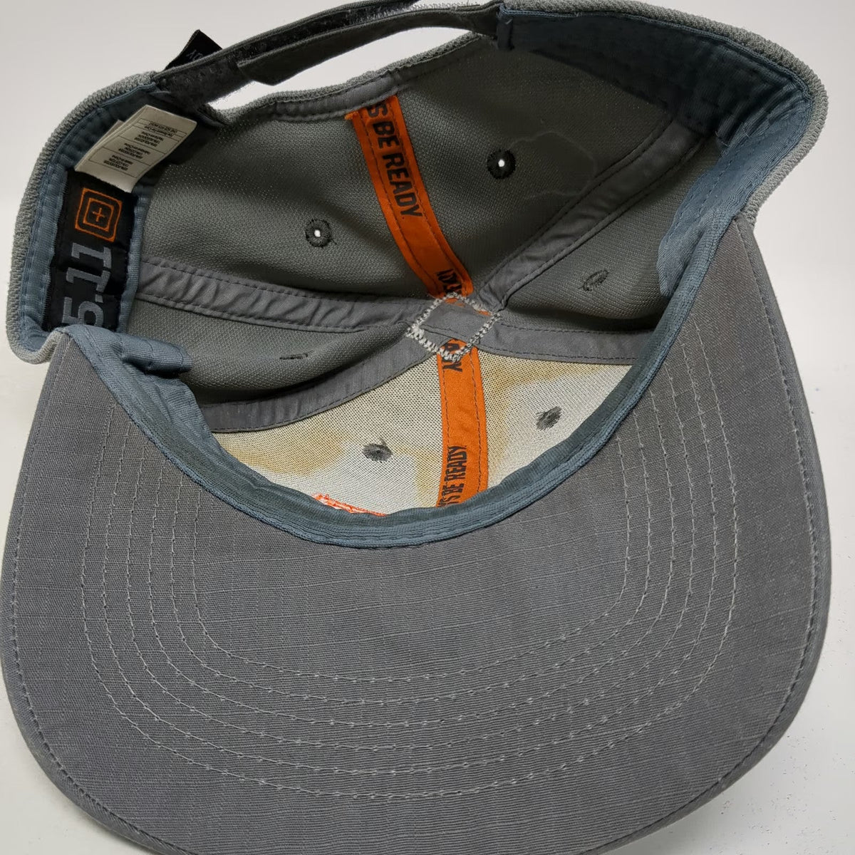 5.11 Tactical Baseball Cap Gray Orange One Size Mesh Back Strapback 2014 Hat
