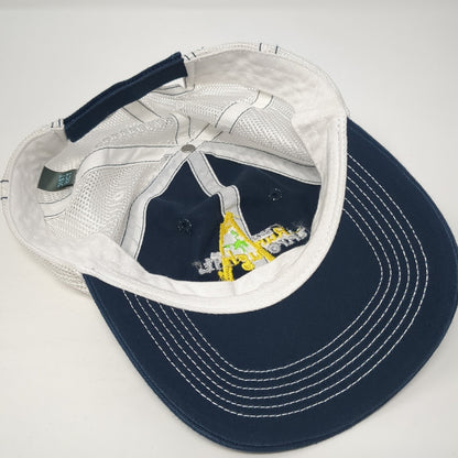 2021 Run Through It Strapback Trucker Hat Blue One Size Race To Robie Creek