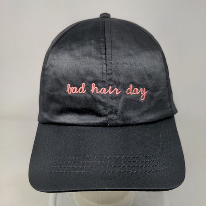 Bad Hair Day Strapback Hat Black OSFM Adjustable Embroidered David And Young