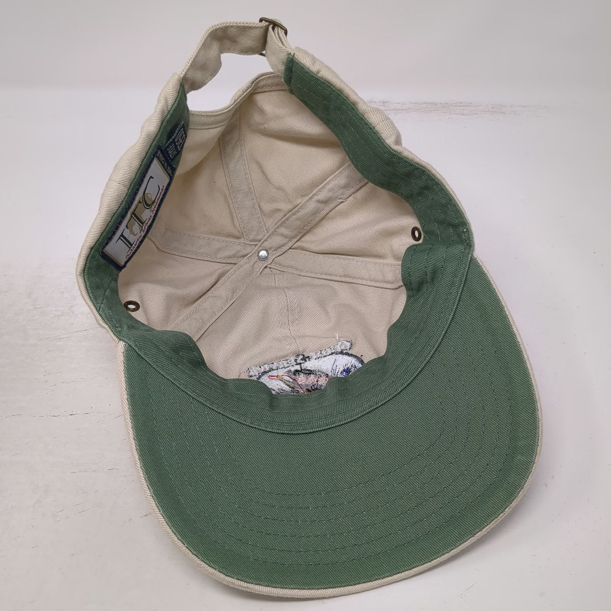 ITC Baseball Cap Beige One Size Guide Service Northwest Fishing Slideback Hat