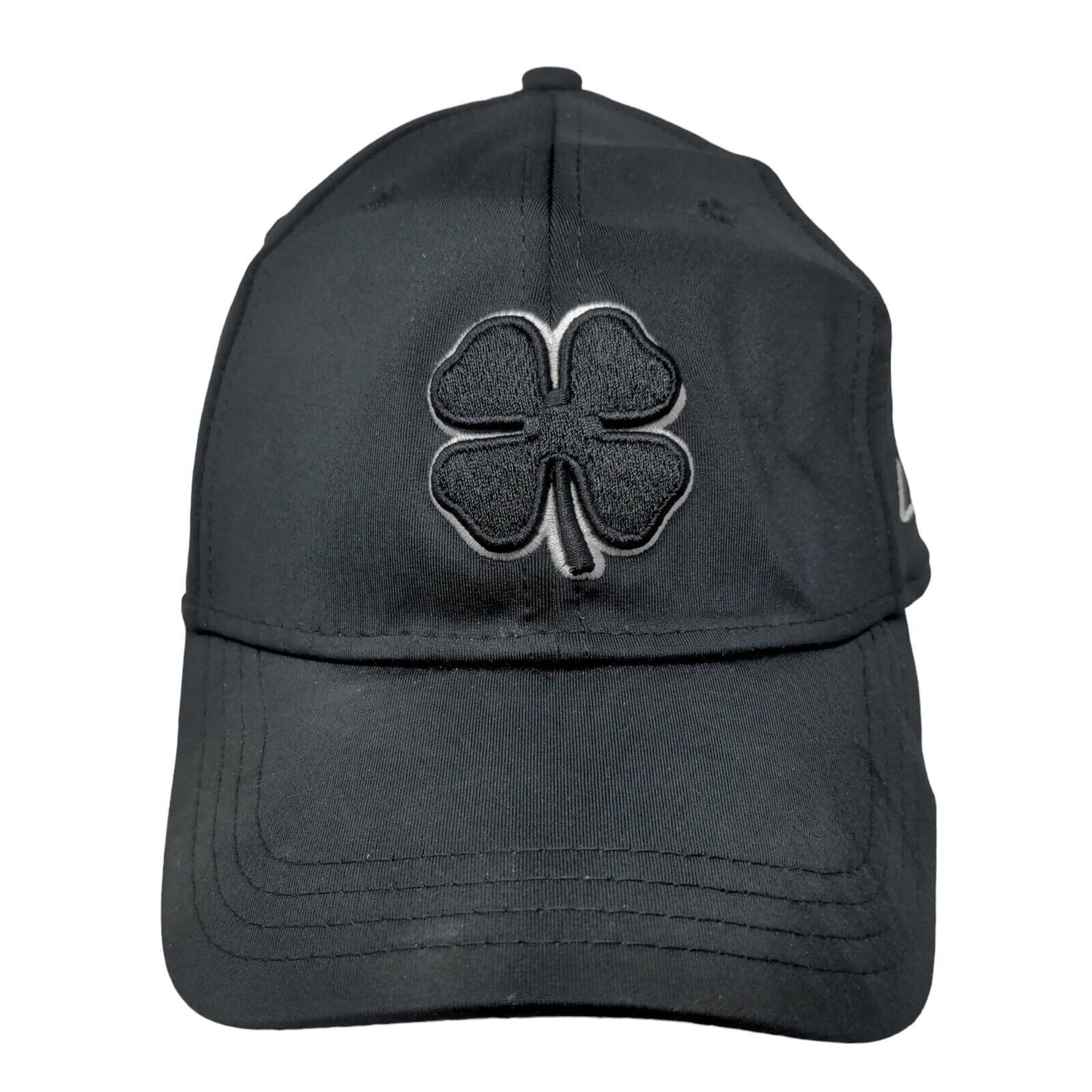 Live Lucky Fitted Hat Black S/M Breathable Embroidered 6 Panel Black Clover
