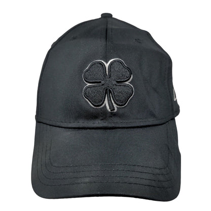 Live Lucky Fitted Hat Black S/M Breathable Embroidered 6 Panel Black Clover
