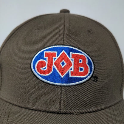 Job Men's Strapback Hat Brown OSFA Embroidered Virgin Rolling Papers Logo