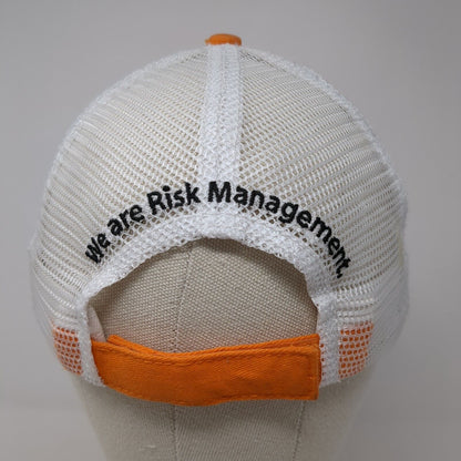 Diversified Services Strapback Mesh Back Trucker Hat Orange One Size