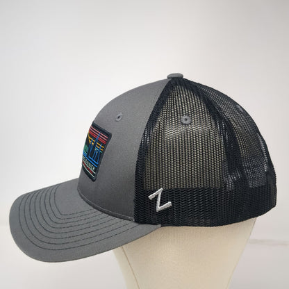 Zephyr Trucker Hat Gray One Size Mount Rainier National Park Patch Mesh Snapback