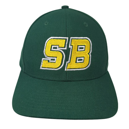SB Strapback Hat Green Large Adjustable Embroidered 6 Panel Richardson