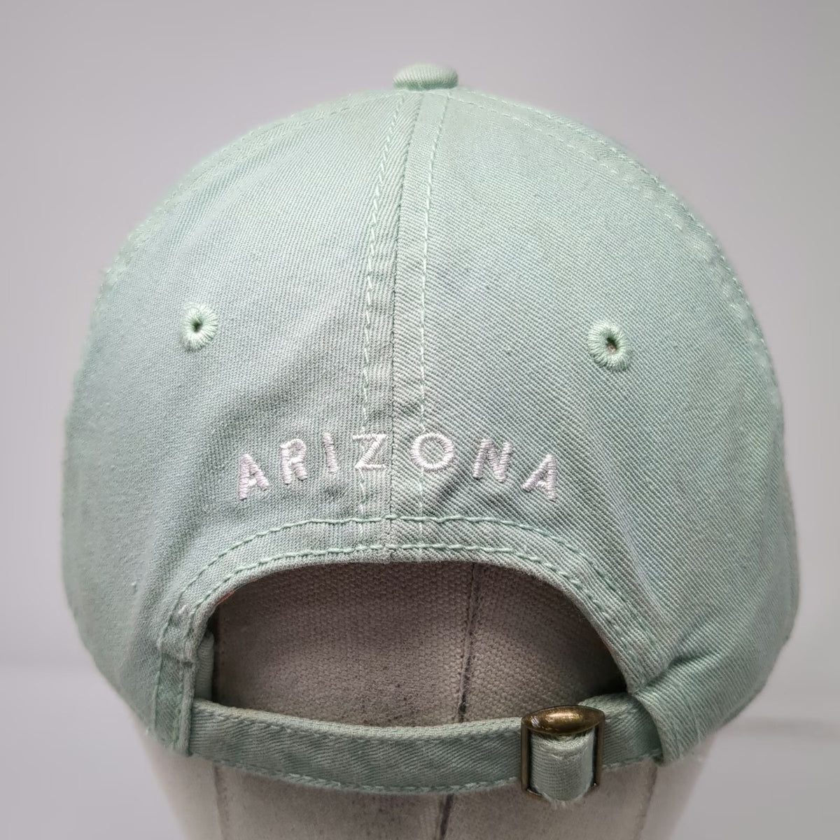 Home Free Arizona AZ Floral Green Baseball Cap Hat One Size Adjustable Slideback