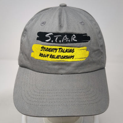 HIT 5 Panel Gray Black Yellow Hat One Size STAR Students Talking Relationships