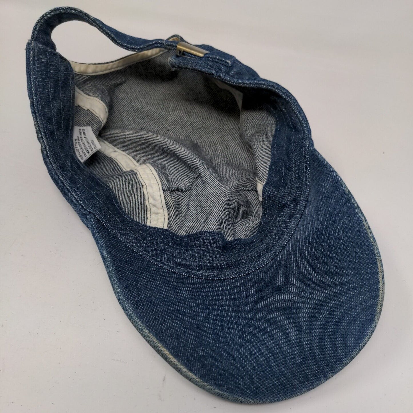 Unbranded Slideback Hat Blue One Size Adjustable Denim Blank Cotton